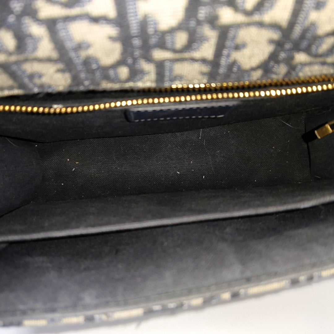 30 Montaigne Oblique Canvas Blue