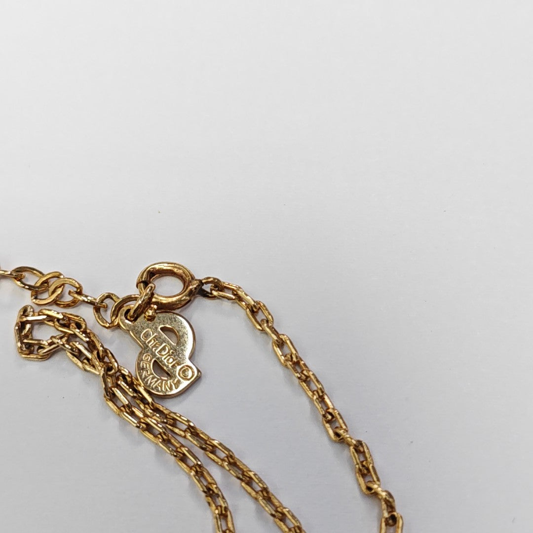 Petit CD Metal Gold Necklace