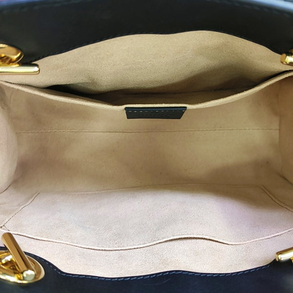 Padlock Small Monogram Coated Canvas Beige