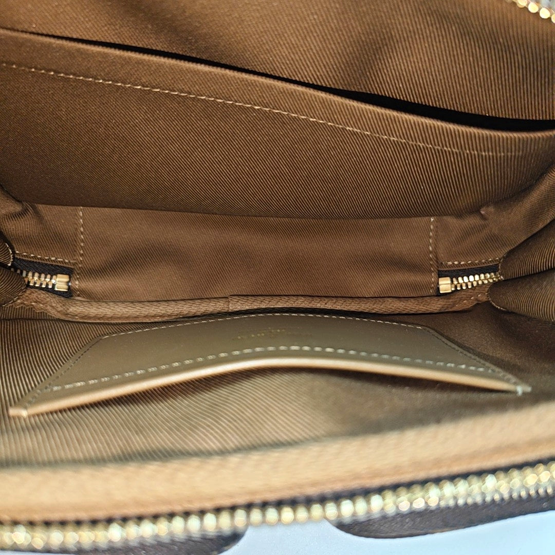 UTILITY Monogram Coated Canvas Brown