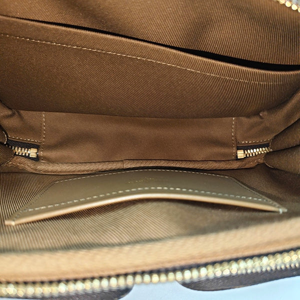 UTILITY Monogram Coated Canvas Brown