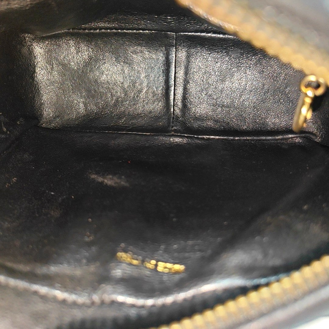 Quilted Lambskin Shoulder Bag Black