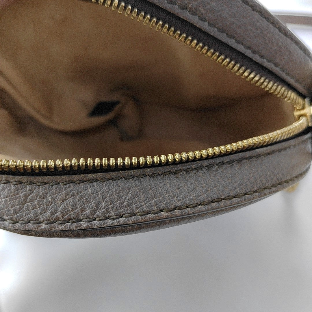 Ophidia Mini Monogram Coated Canvas Beige