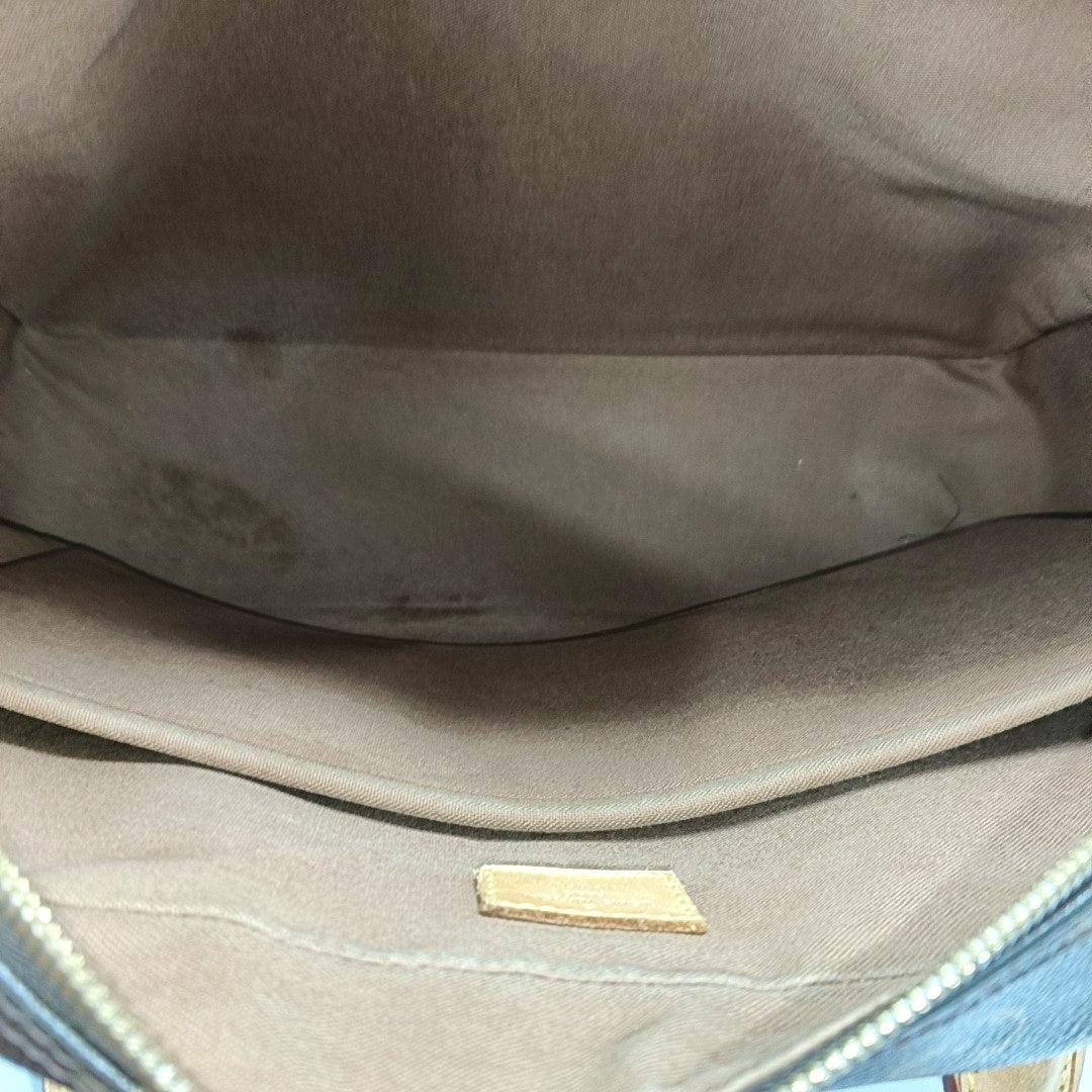 ICARE Monogram Coated Canvas Brown