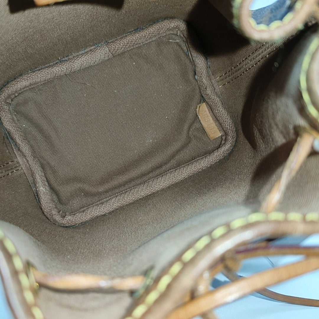 NÉONOÉ Nano Monogram Coated Canvas Brown