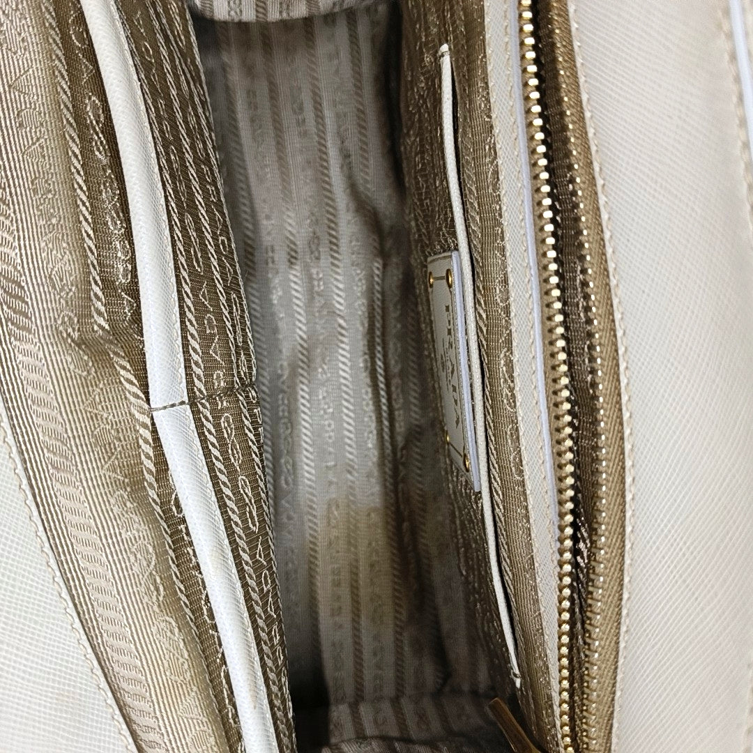 Canvas Top Handle Bag Brown