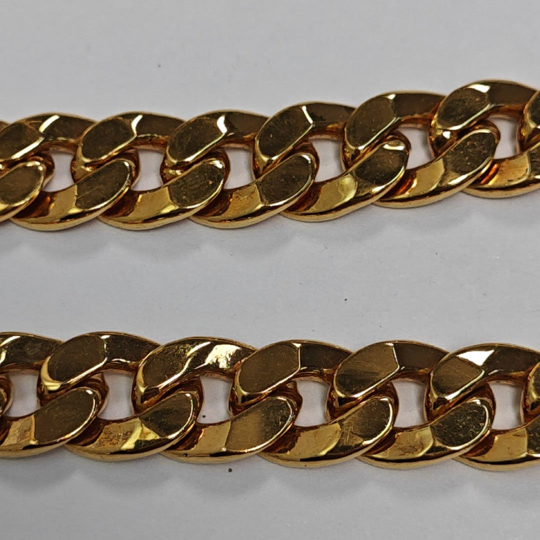 CD Icon Metal Gold Necklace