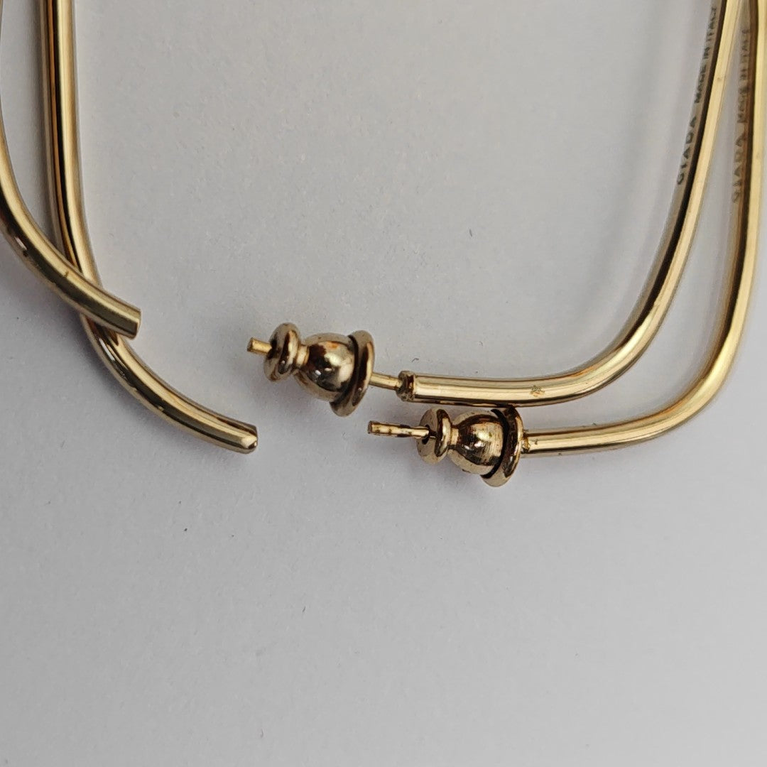 Metal Gold Stud Earrings
