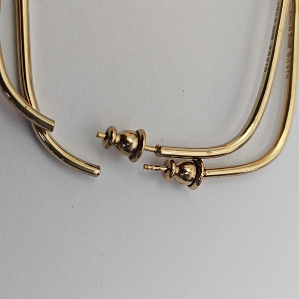 Metal Gold Stud Earrings