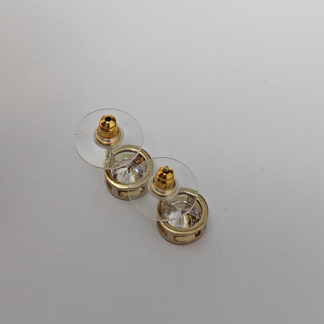 Metal Gold Stud Earrings