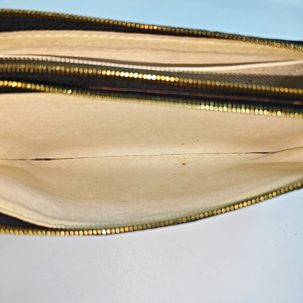DOUBLE ZIP Coated Canvas Multicolor