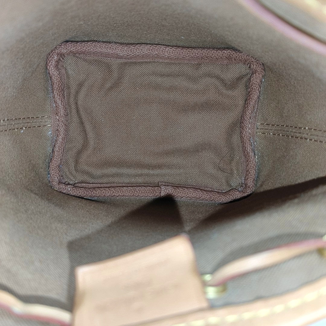 NÉONOÉ Nano Monogram Coated Canvas Brown