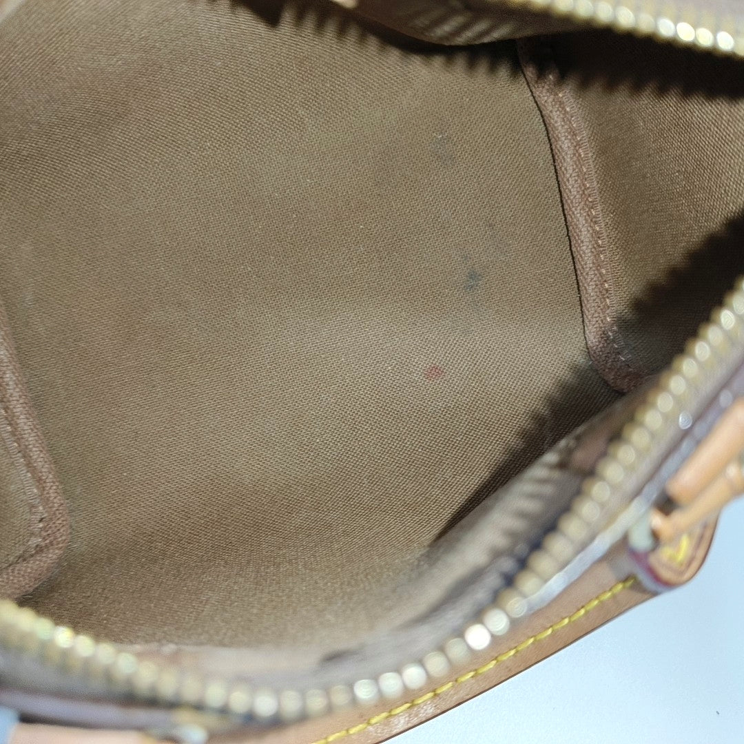 SPEEDY Nano Monogram Coated Canvas Brown