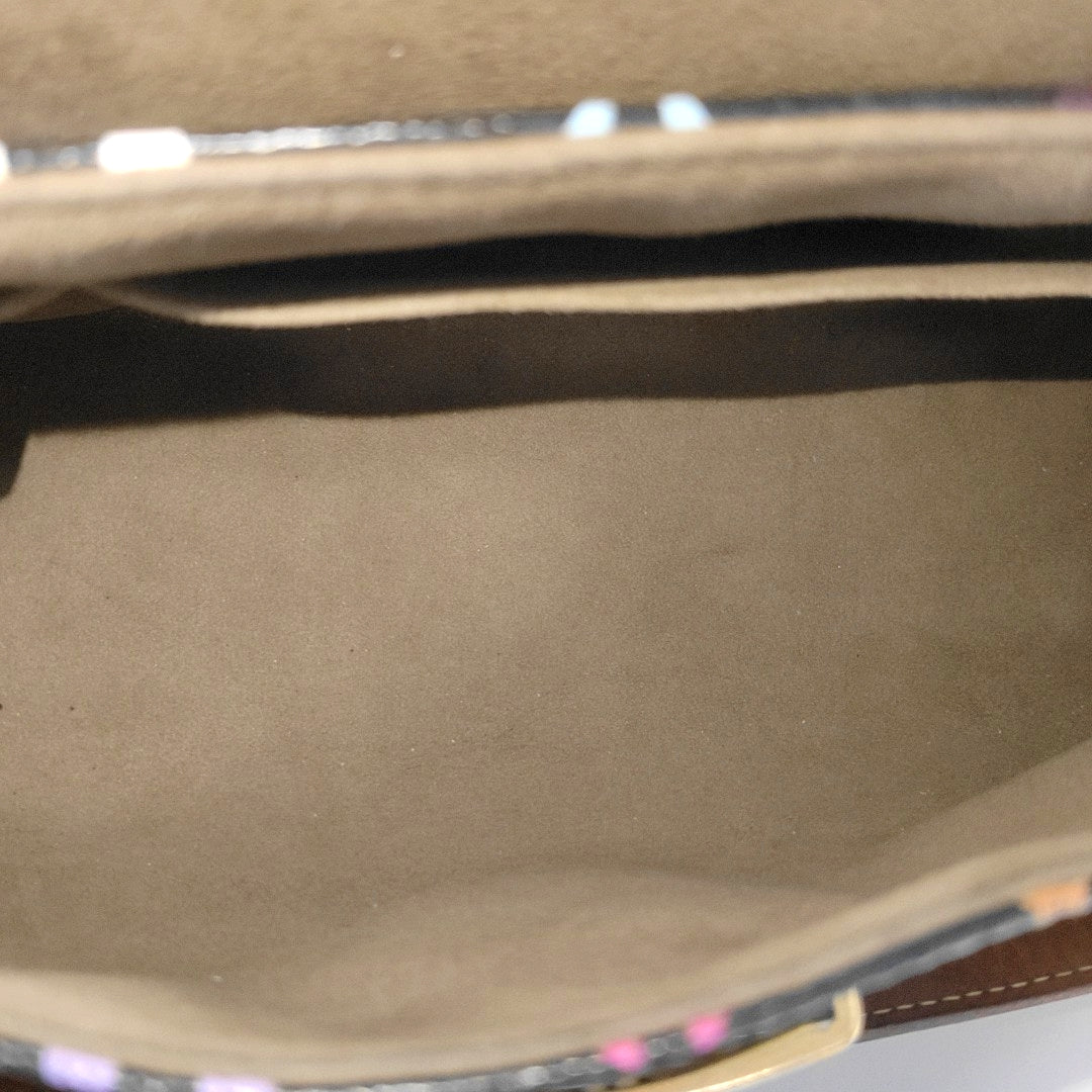 LV × TM BEVERLY MM Monogram Coated Canvas Black