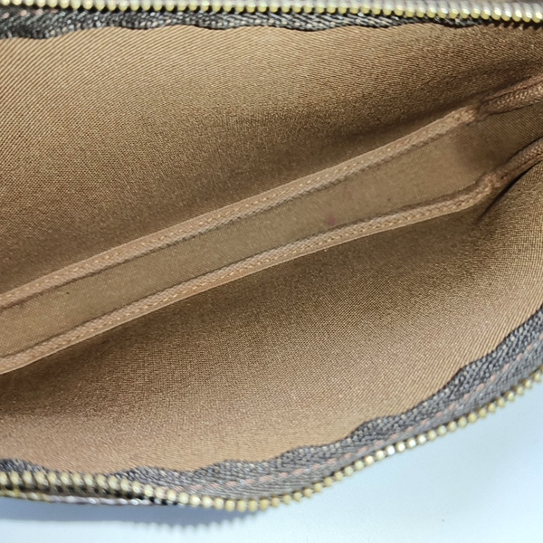 ACCESSOIRES Monogram Coated Canvas Brown