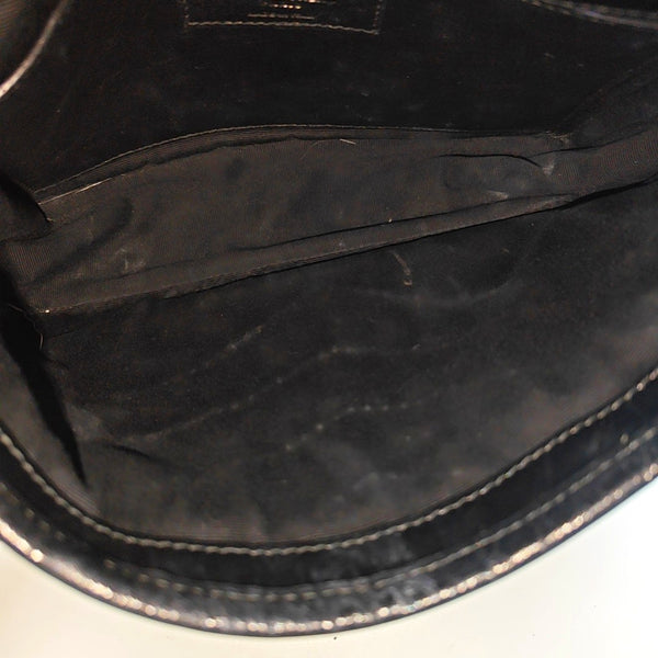NIKI Small Chevron Calfskin Black