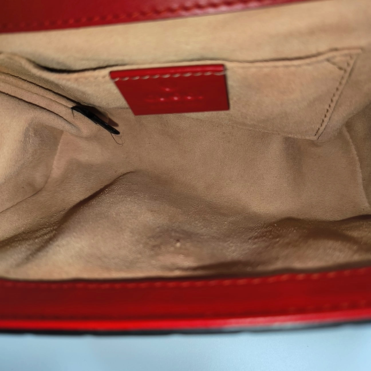Padlock Small Monogram Calfskin Red