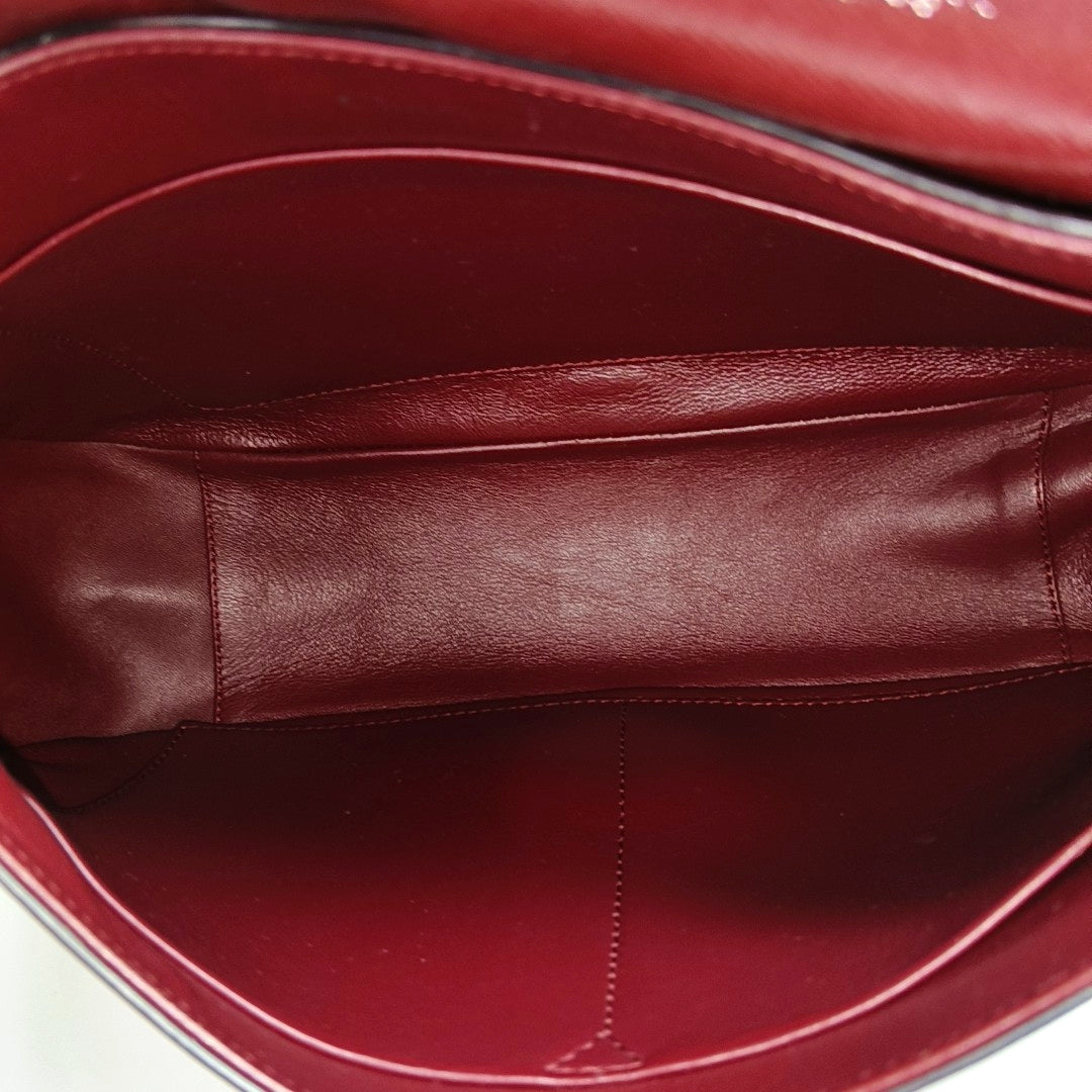 Authenticated pre-owned  Be Dior Medium Calfskin Red - Shoulder Bag at Looply