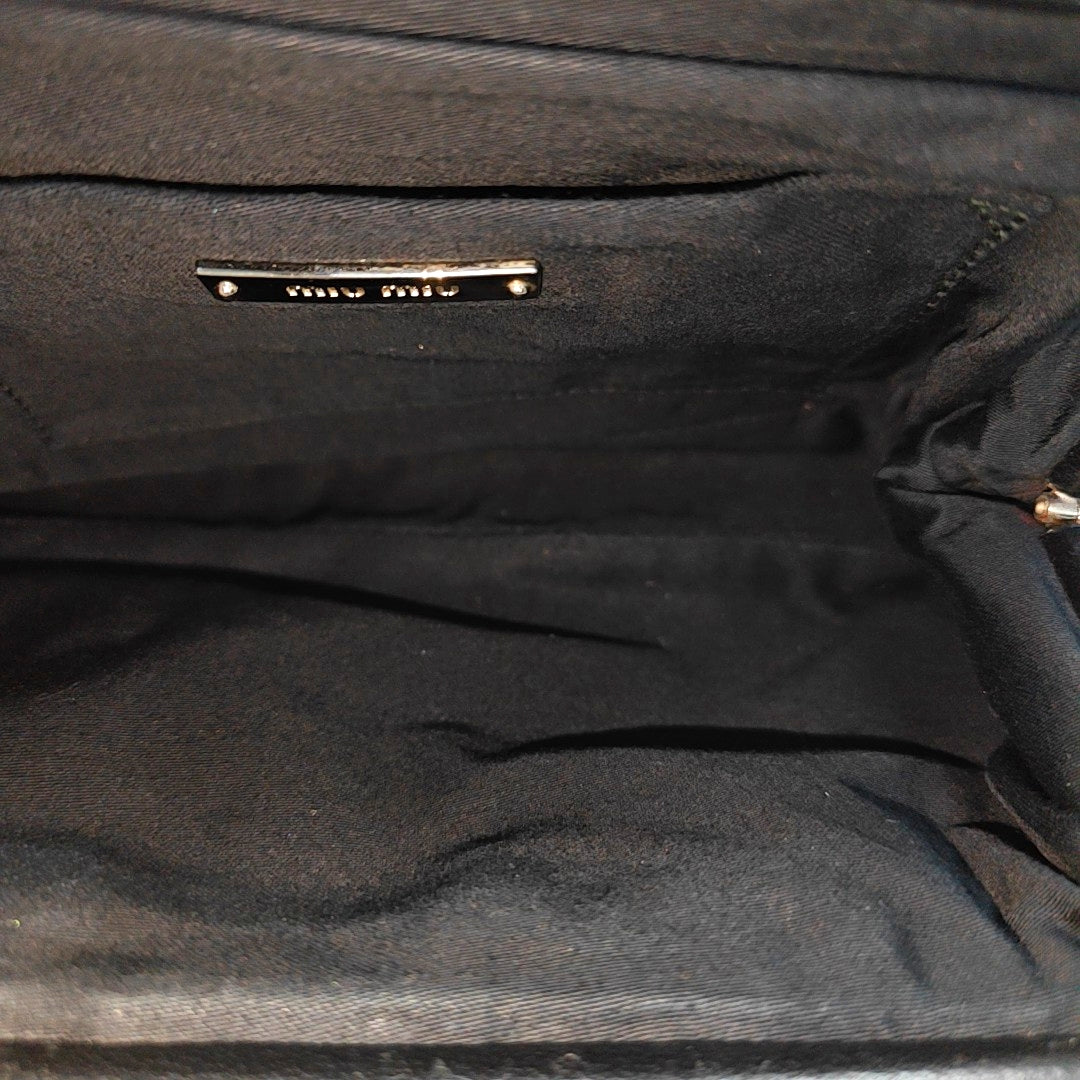Quilted Lambskin Shoulder Bag Black
