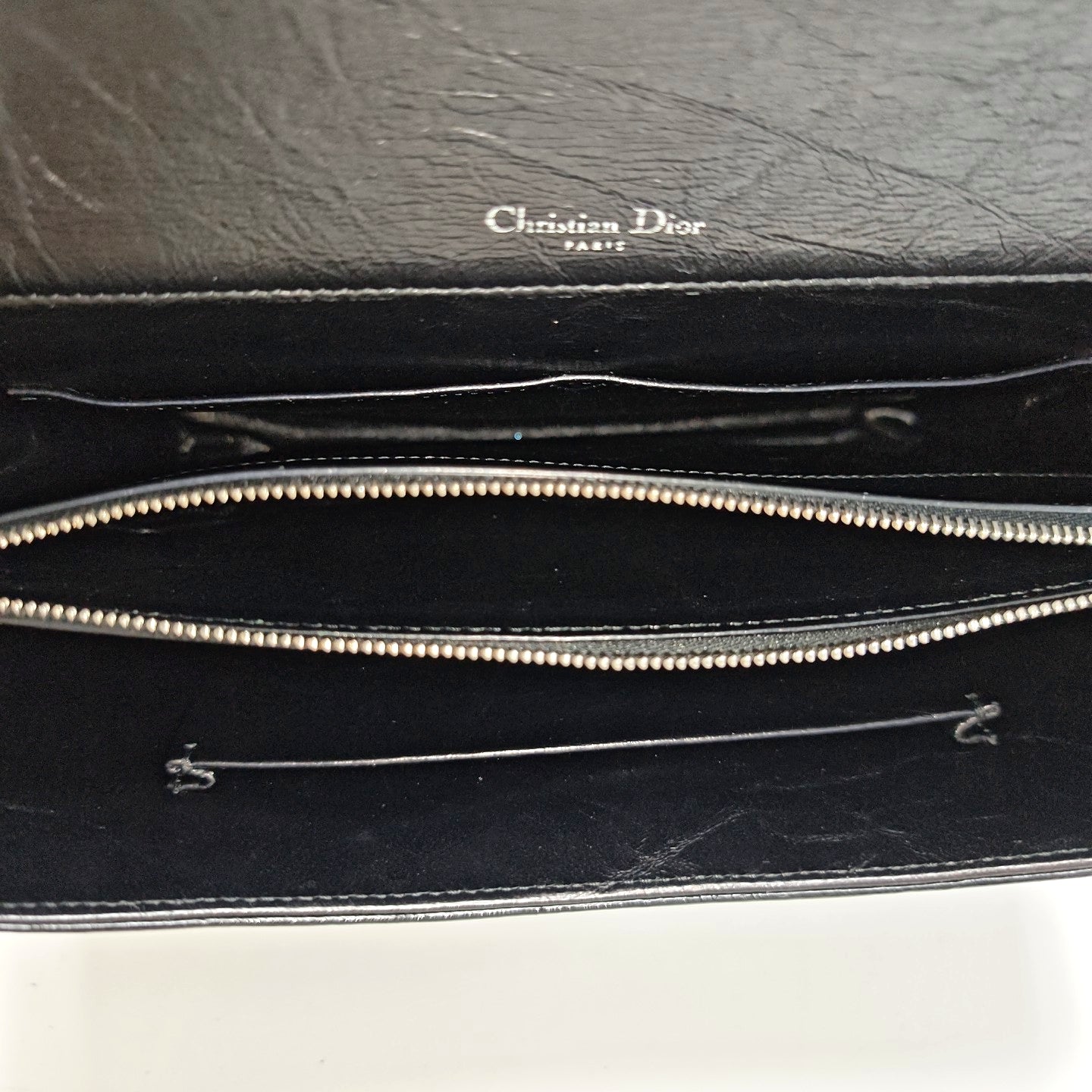 Cannage Calfskin Shoulder Bag Black