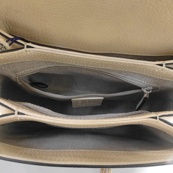Interlocking G Mini Calfskin Beige