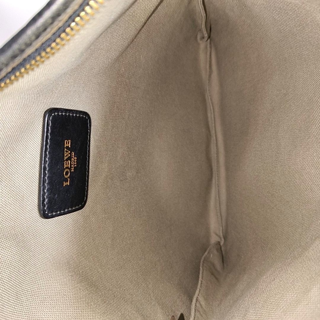 Monogram Coated Canvas Shoulder Bag Gray