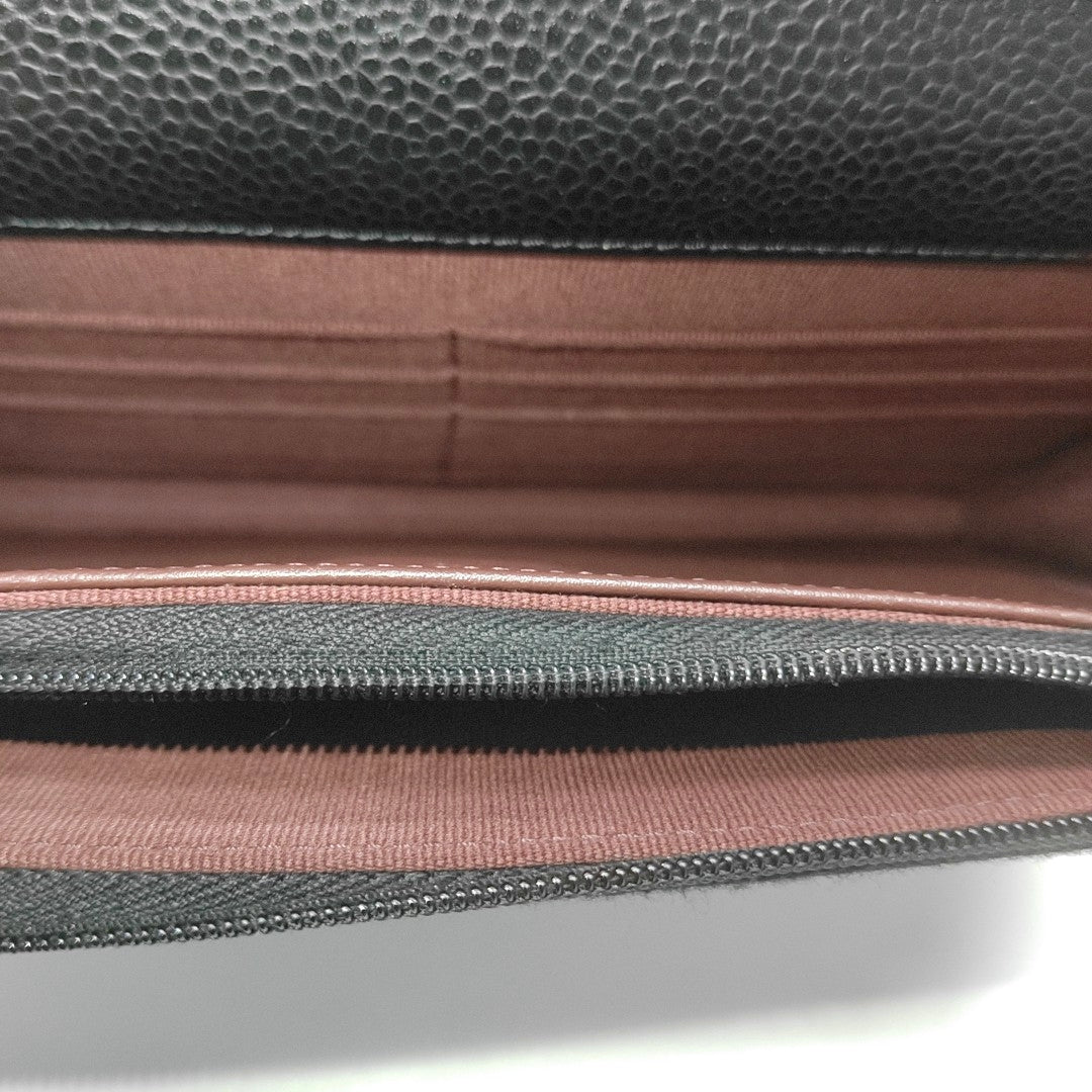 WOC Quilted Grained Calfskin Black