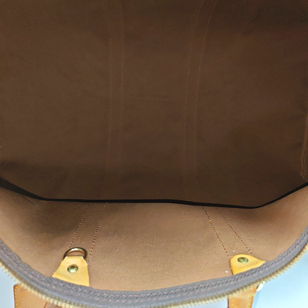 SAC SOUPLE 55 Monogram Coated Canvas Brown