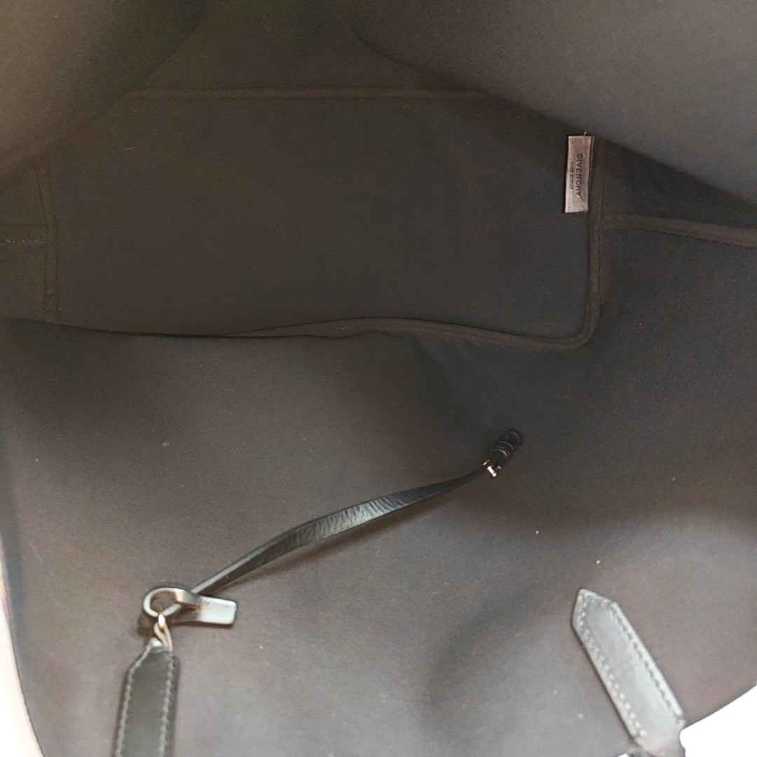 Coated Canvas Tote Bag Black
