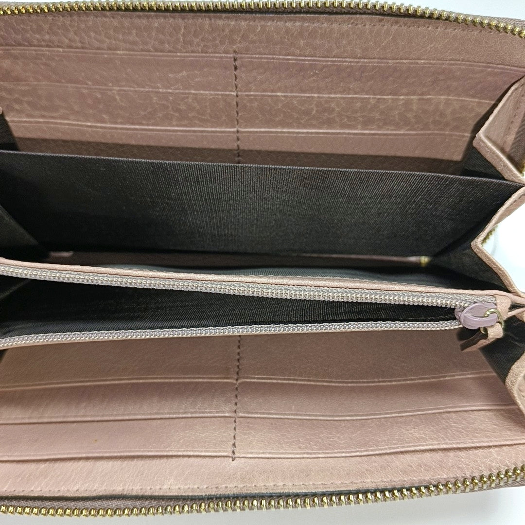 Monogram Calfskin Wallet Pink