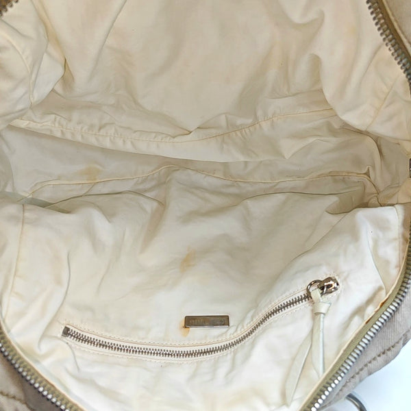 Canvas Top Handle Bag Beige