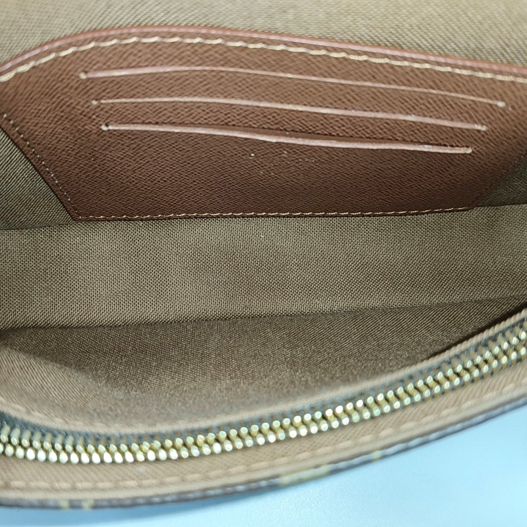IVY Monogram Coated Canvas Brown