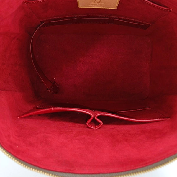 SHARON STONE Monogram Coated Canvas Brown
