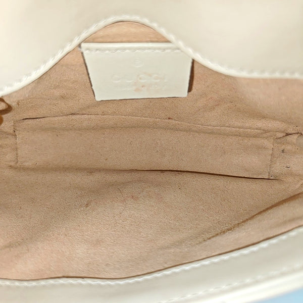 GG Marmont Mini Quilted Calfskin White