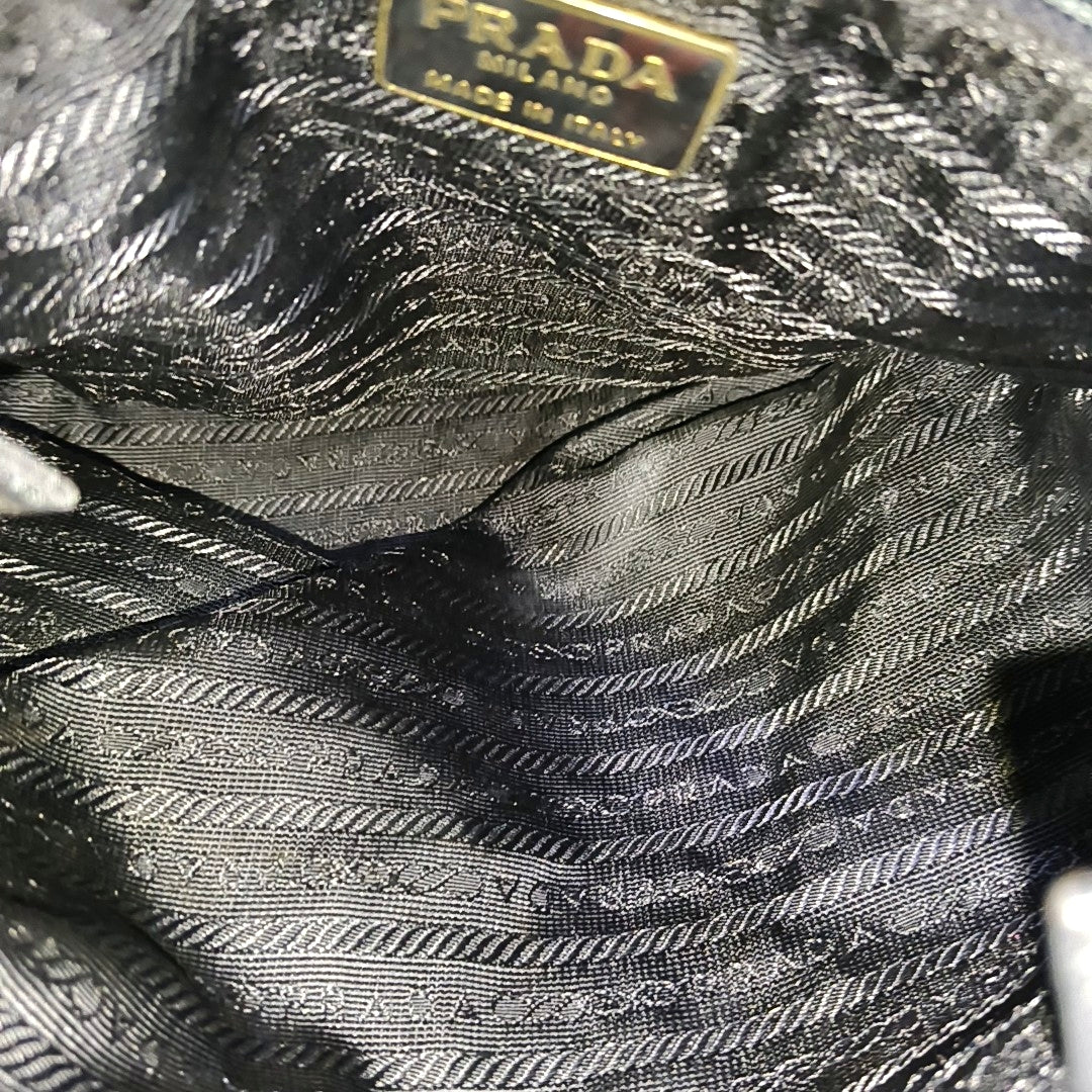 Nylon Quilted Nylon Black