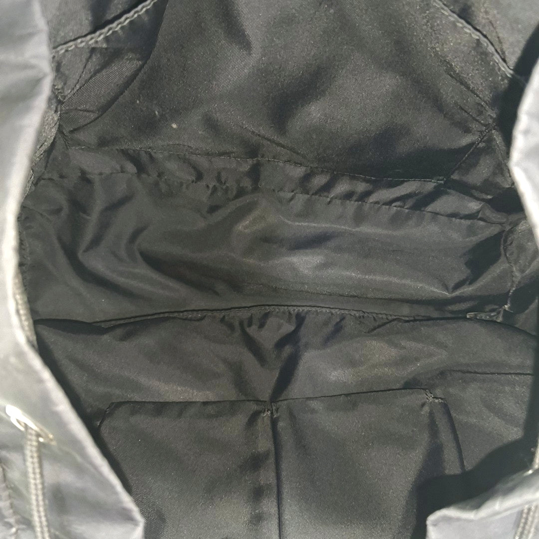 Monogram Nylon Backpack Black