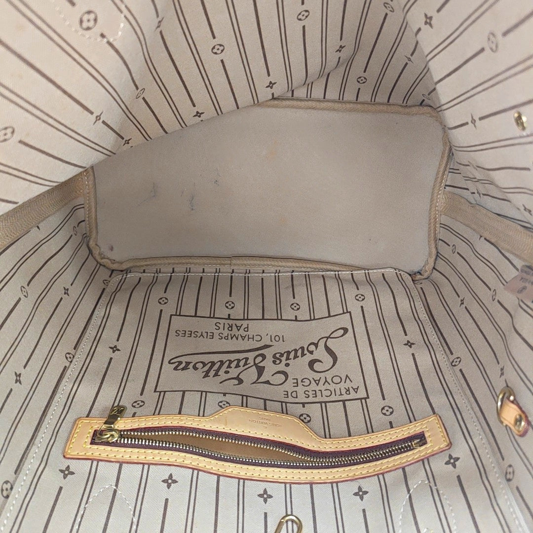 NEVERFULL MM Monogram Coated Canvas Brown
