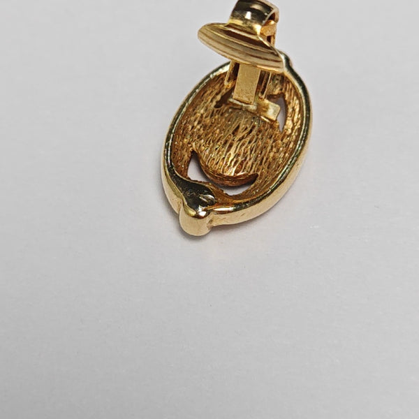 Metal Gold Clip On Earrings