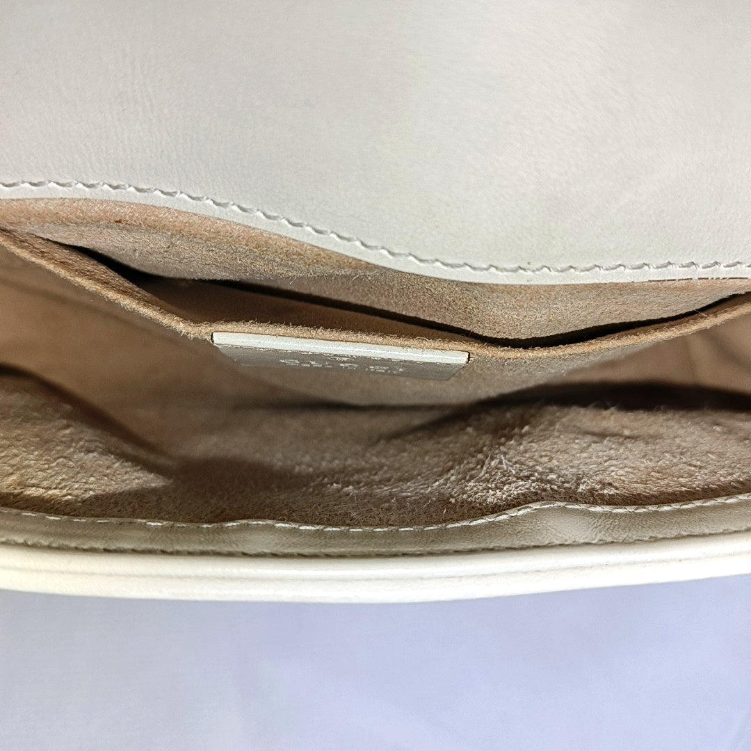 GG Marmont Small Quilted Calfskin White