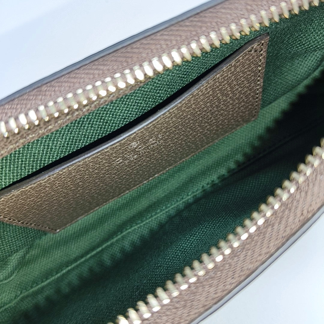 Ophidia Mini Monogram Coated Canvas Gray