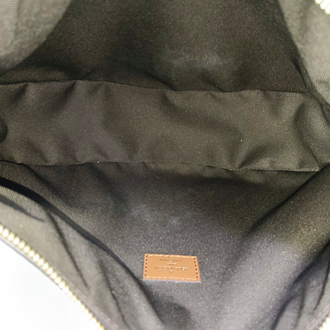 LOOP HOBO Monogram Coated Canvas Brown
