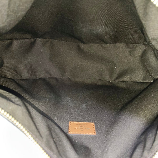 LOOP HOBO Monogram Coated Canvas Brown