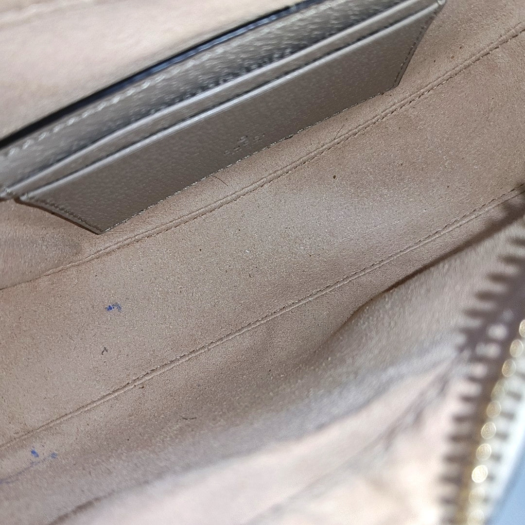 Monogram Coated Canvas Shoulder Bag Beige