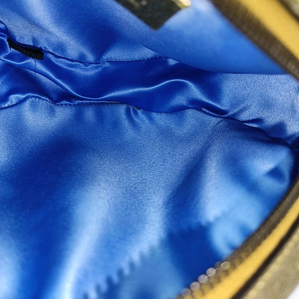 GG Marmont Mini Quilted Calfskin Gold