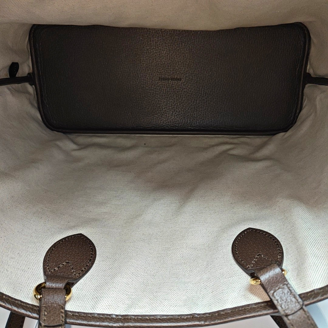 Monogram Coated Canvas Top Handle Bag Beige