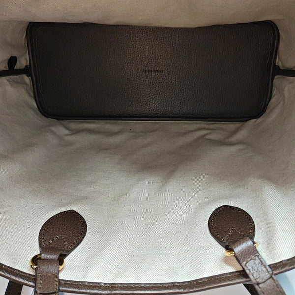 Monogram Coated Canvas Top Handle Bag Beige