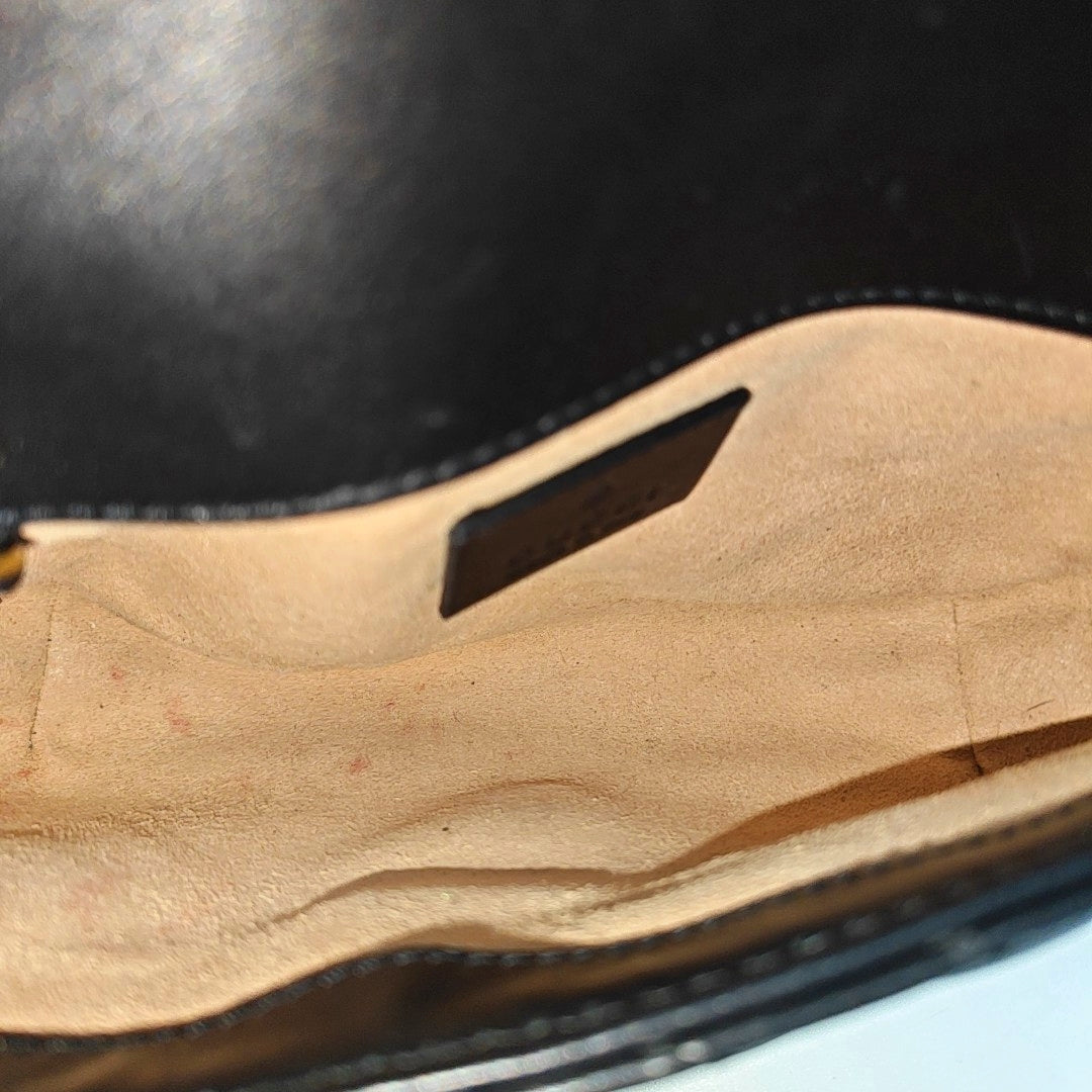 GG Marmont Mini Quilted Calfskin Black