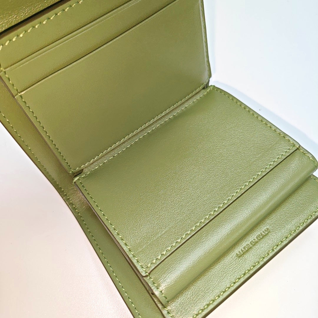 Calfskin Wallet Small Green