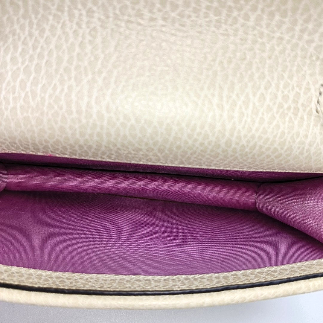 Authenticated pre-owned  Dionysus Super Mini Calfskin White - Crossbody Bag at Looply