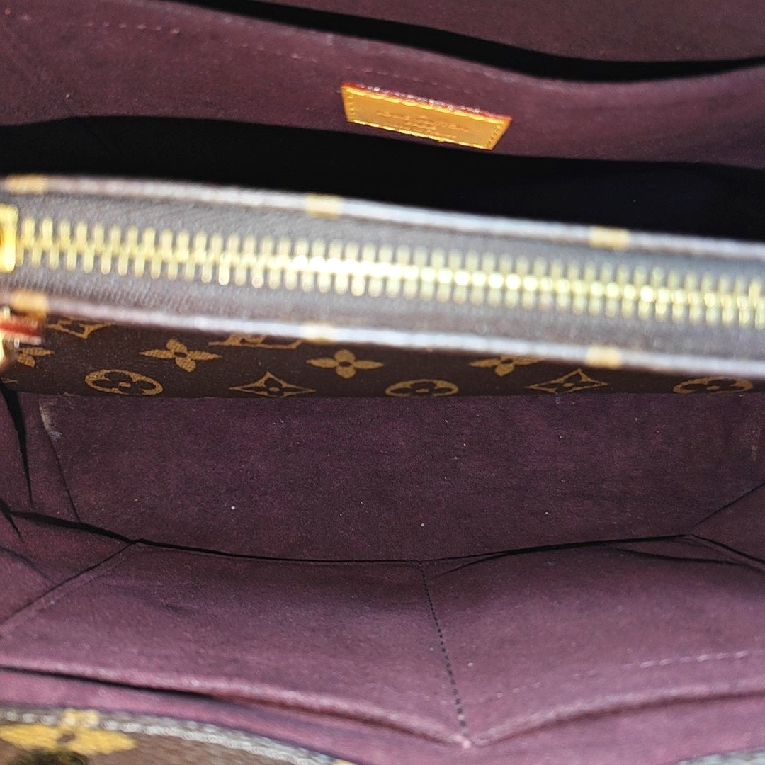 MONTAIGNE BB Monogram Coated Canvas Brown